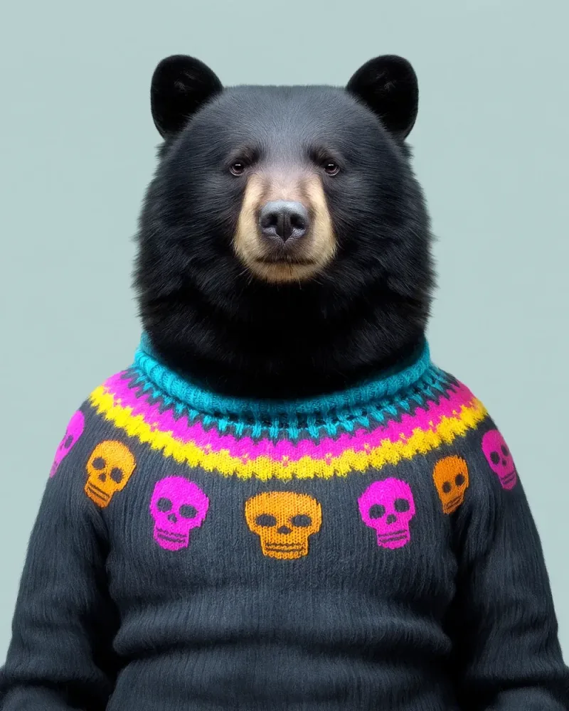 Liam, American black bear — Animal Kinhood portrait by Yago Partal