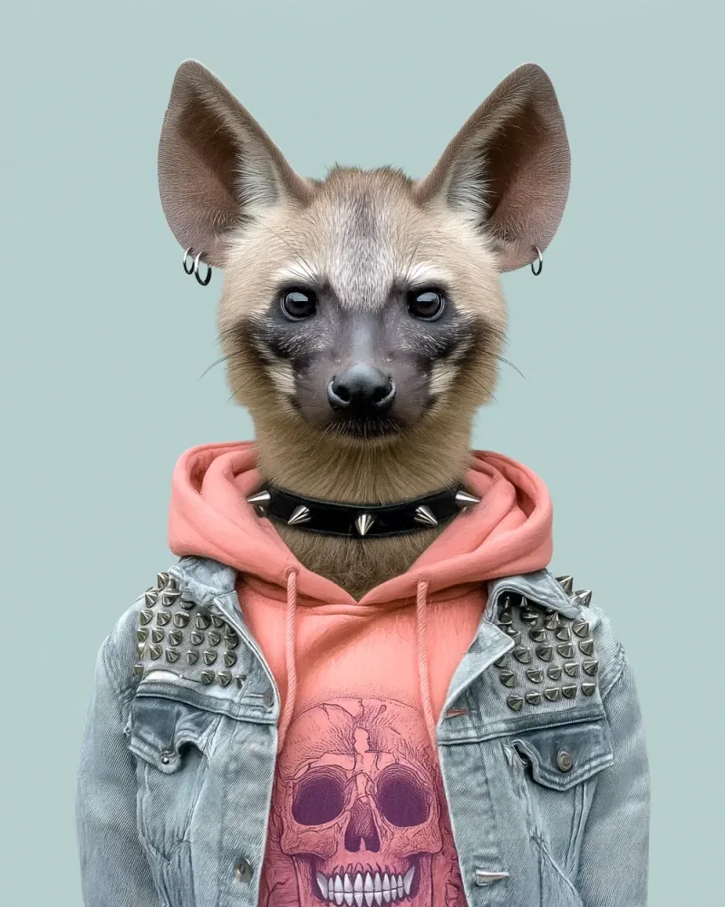 Nala, Aardwolf — Animal Kinhood portrait by Yago Partal