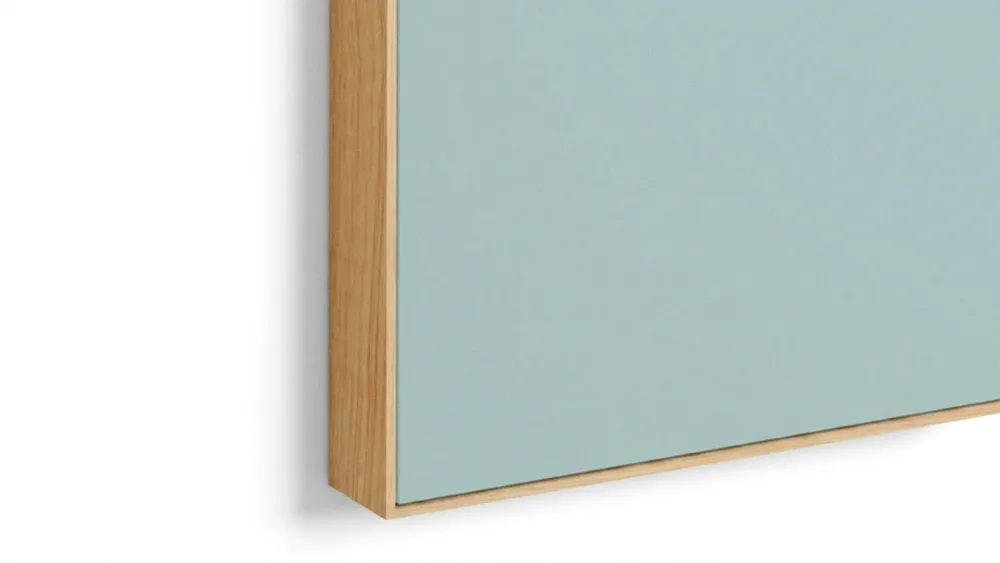 ArtBox in natural oak · corner with 4 mm hidden seam