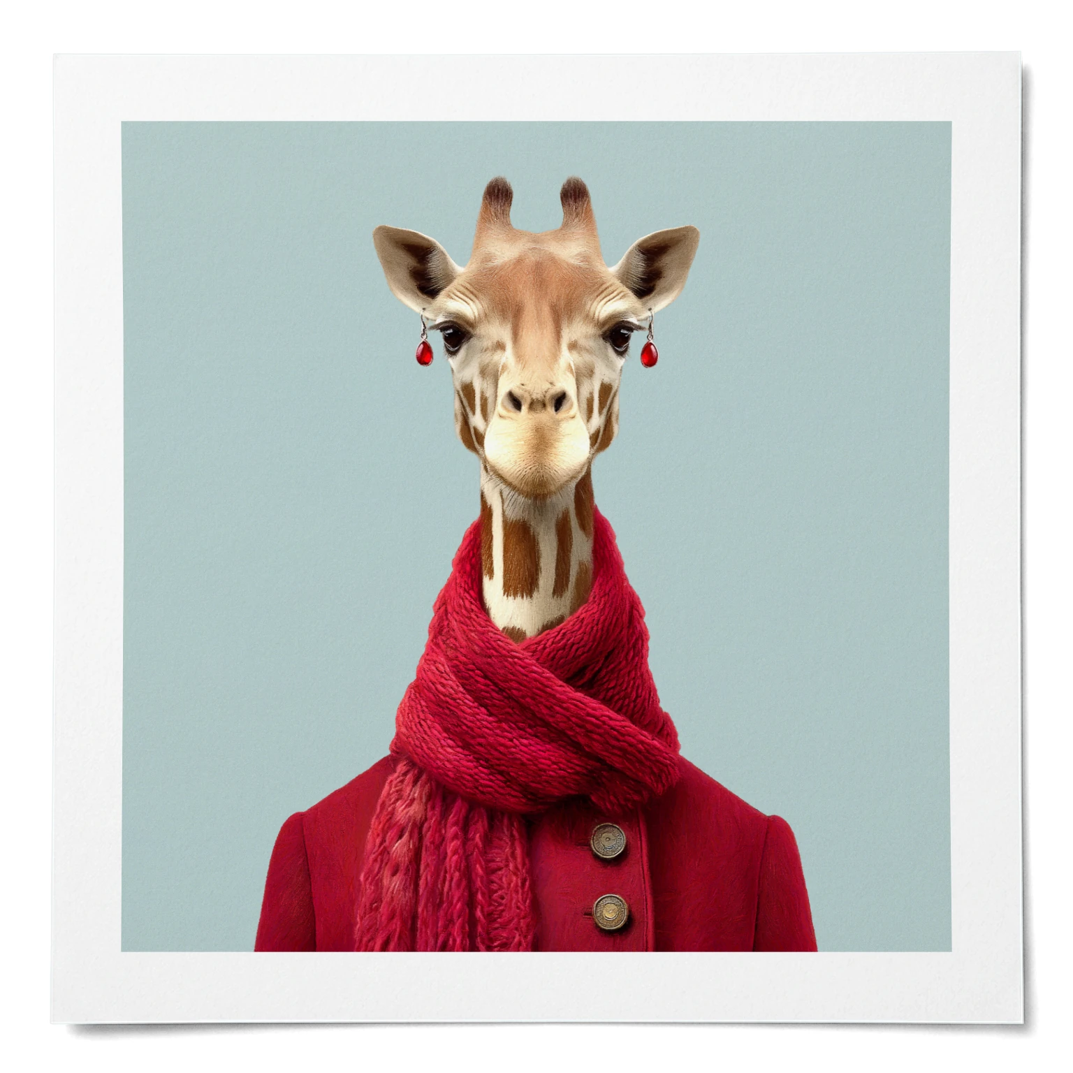 Ayana · West African giraffe · Matte poster